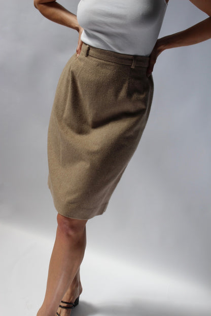 Vintage Ralph Lauren Cashmere Pencil Skirt