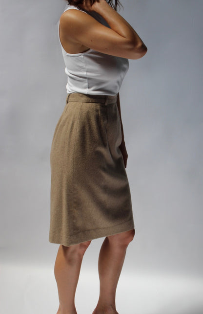 Vintage Ralph Lauren Cashmere Pencil Skirt