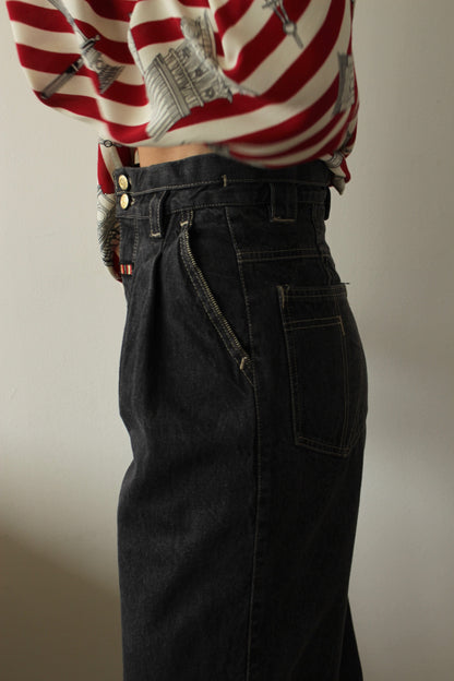 Vintage Laurél High Waisted Faded Black Denim