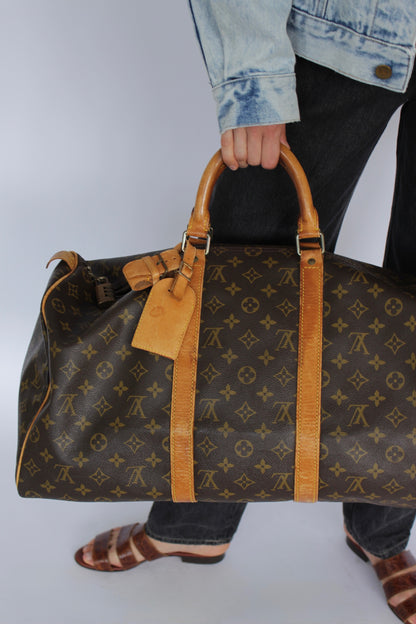 Vintage Louis Vuitton Monogram Keepall Duffle Bag