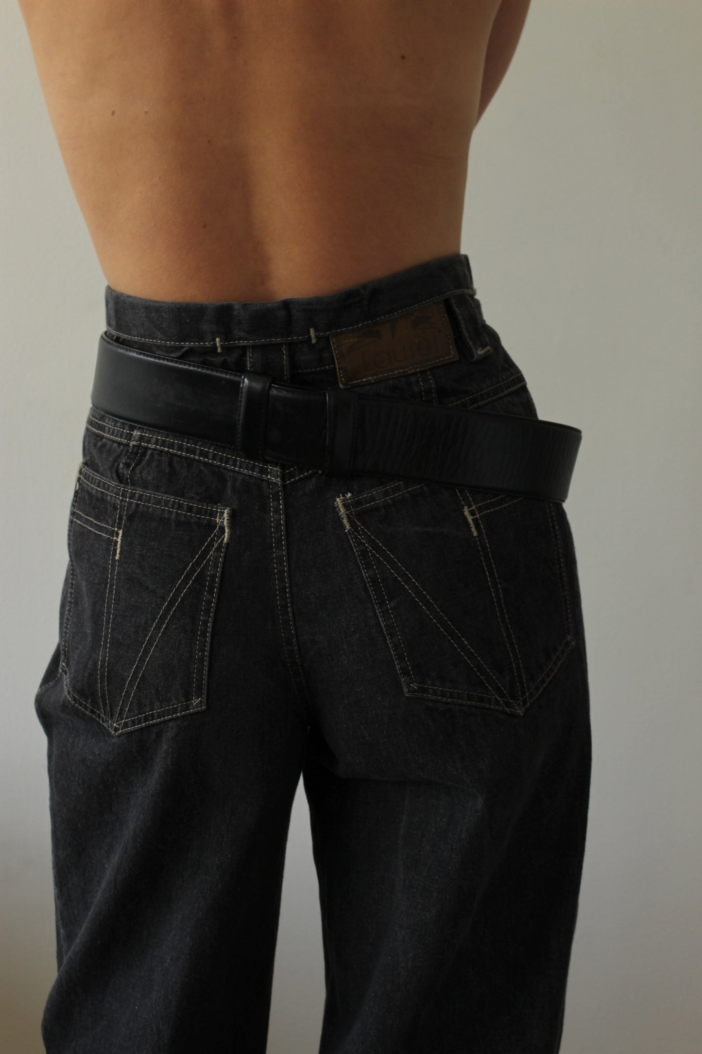 Statement Vintage Donna Karan Leather Belt