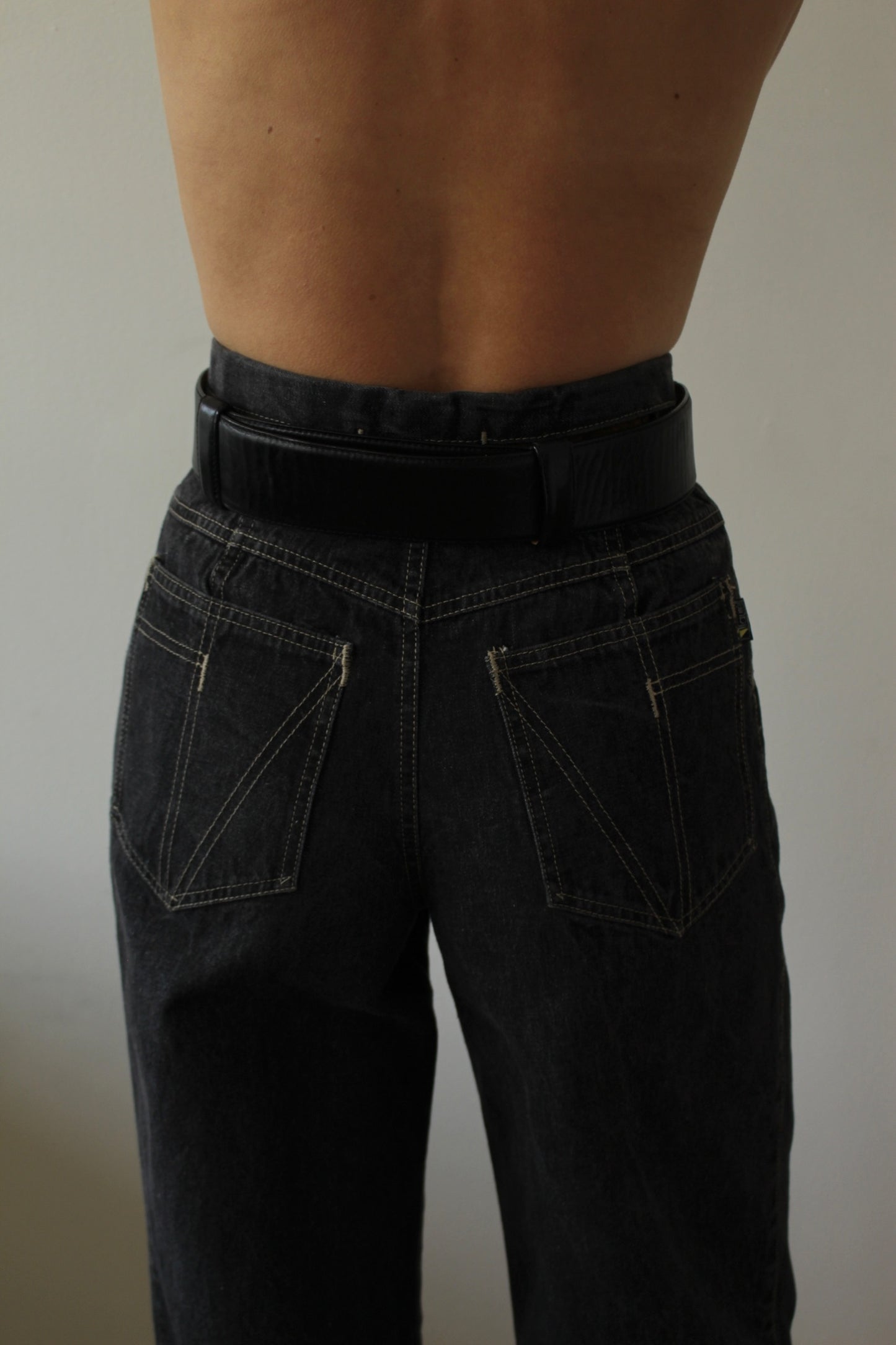 Statement Vintage Donna Karan Leather Belt