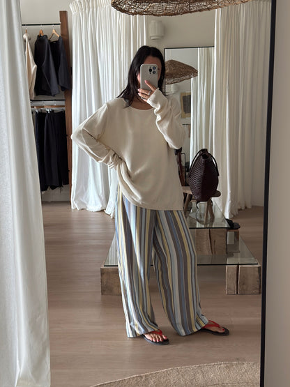 Patricia Striped Rayon Pant