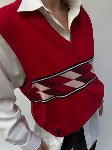 Favorite Vintage Ashworth Knit Paneled Sweater Vest