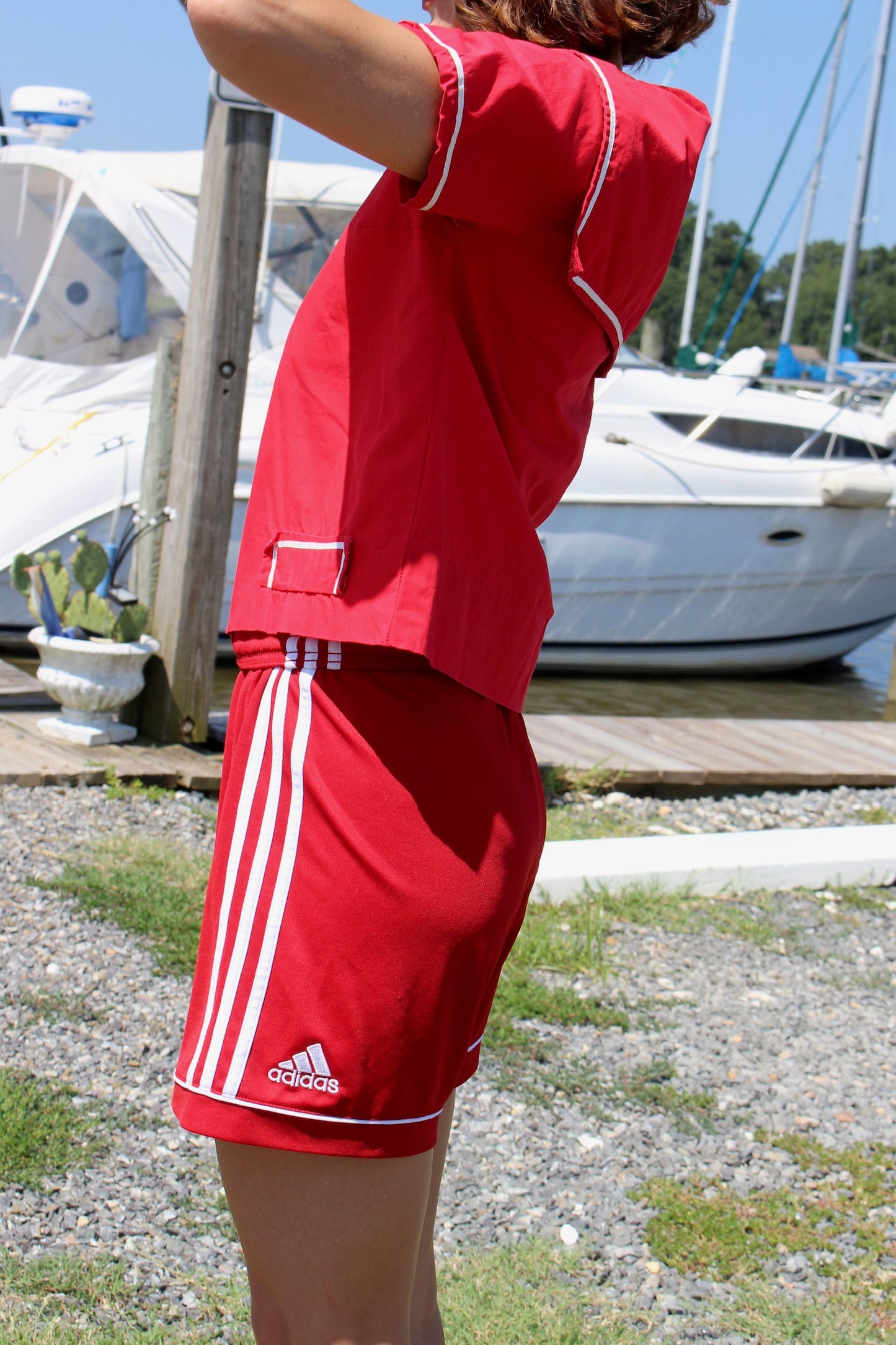 Vintage Red Sailor Blouse