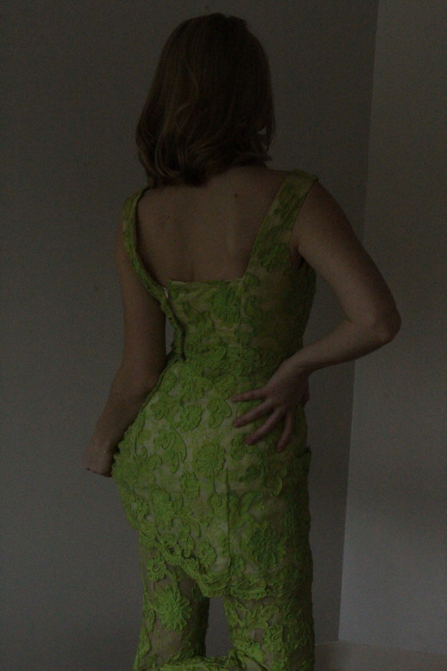 Absolutely Stunning Bonwit Teller Lime Floral Pant Set