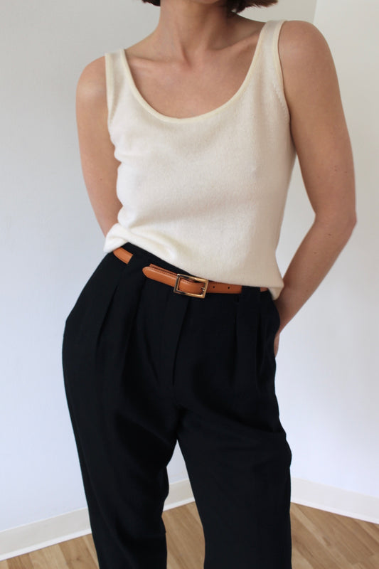 Incredible Vintage Wool Pleated Trousers