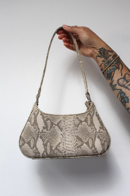 Vintage Petite Snakeskin Printed Bag