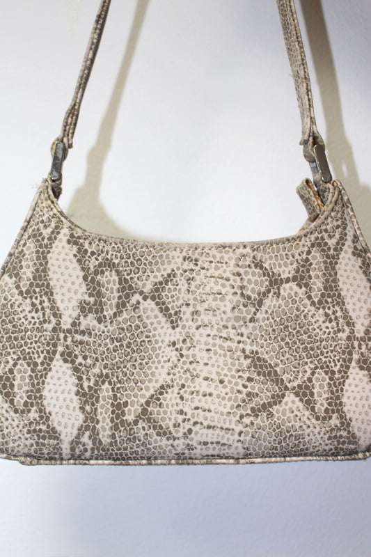 Vintage Petite Snakeskin Printed Bag