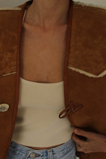 Incredible Vintage Shearling Vest