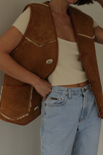 Incredible Vintage Shearling Vest