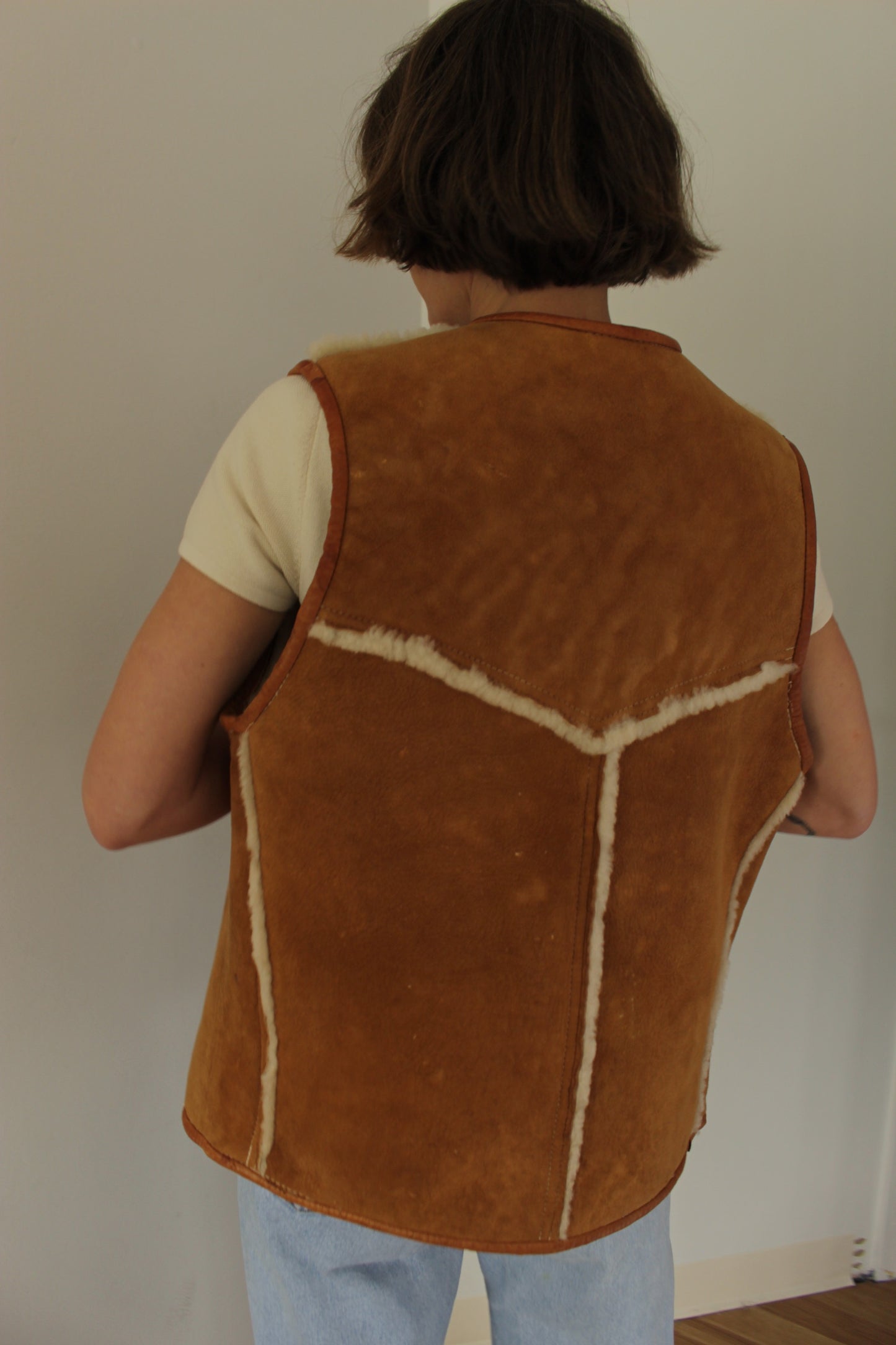 Incredible Vintage Shearling Vest