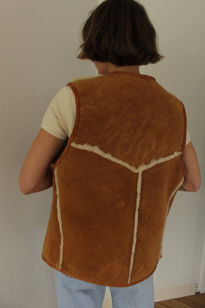Incredible Vintage Shearling Vest