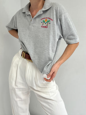 Vintage "Cairo" Embroidered Polo