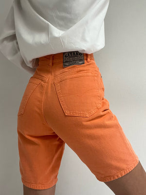 Vintage Citrus Button Fly Jean Shorts