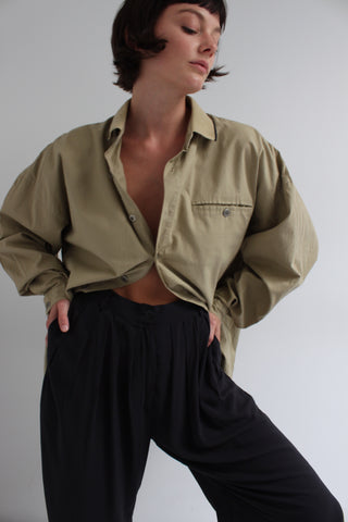 Vintage Taupe Button Down