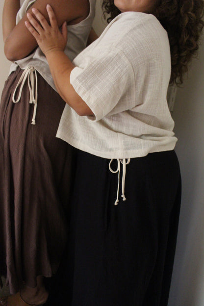 Lenny Cotton Gauze Cropped Tee