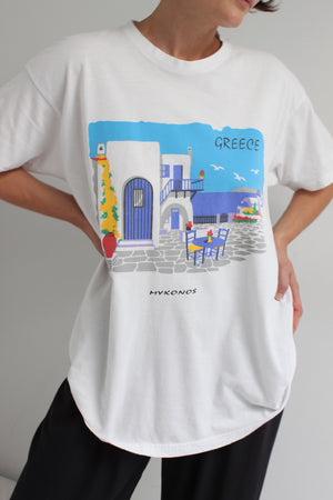 Mykonos Greece Vintage Souvenir Shirt - TeeUni