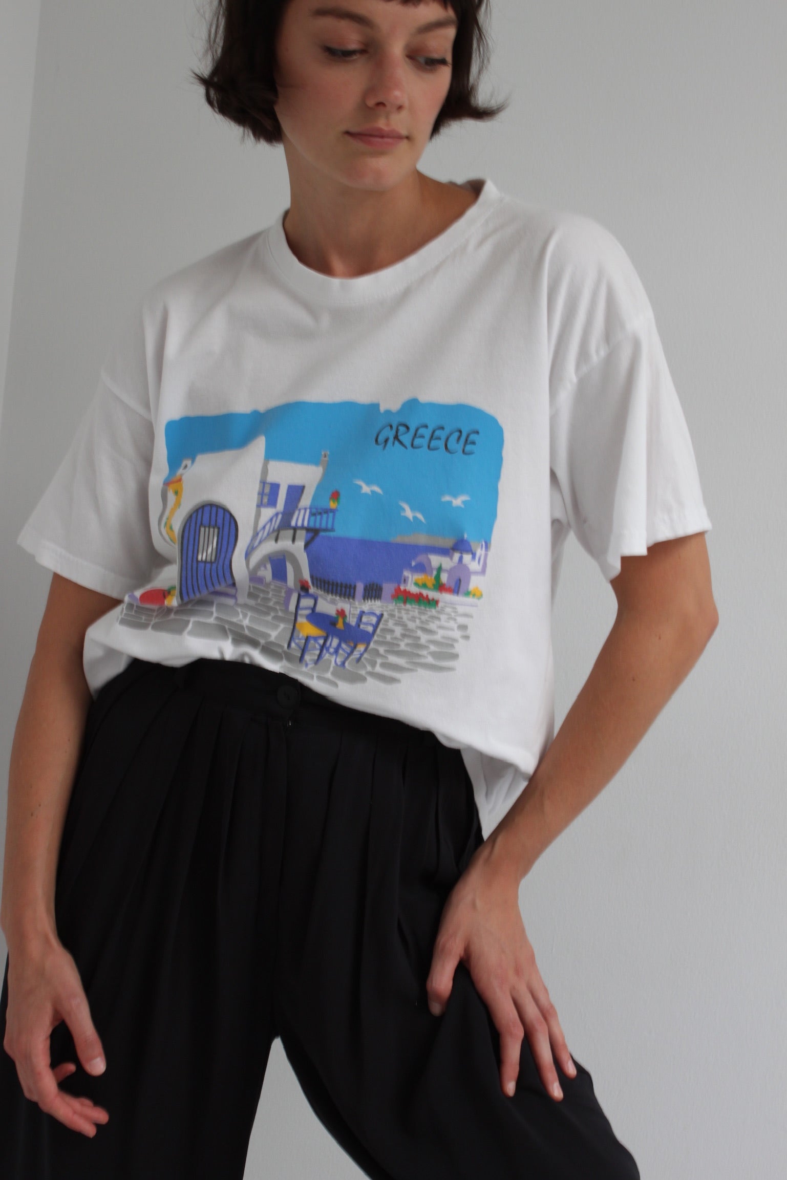 Mykonos Greece Vintage Souvenir Shirt - TeeUni