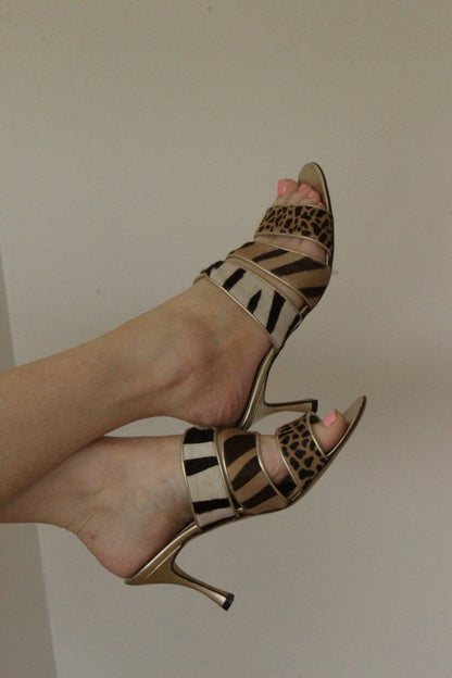 Amazing Manolo Blahnik Multi-Strap Heel