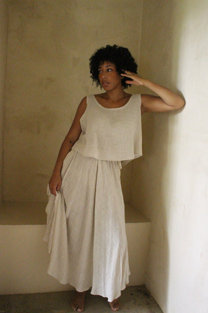 Laurel Cotton Gauze Skirt