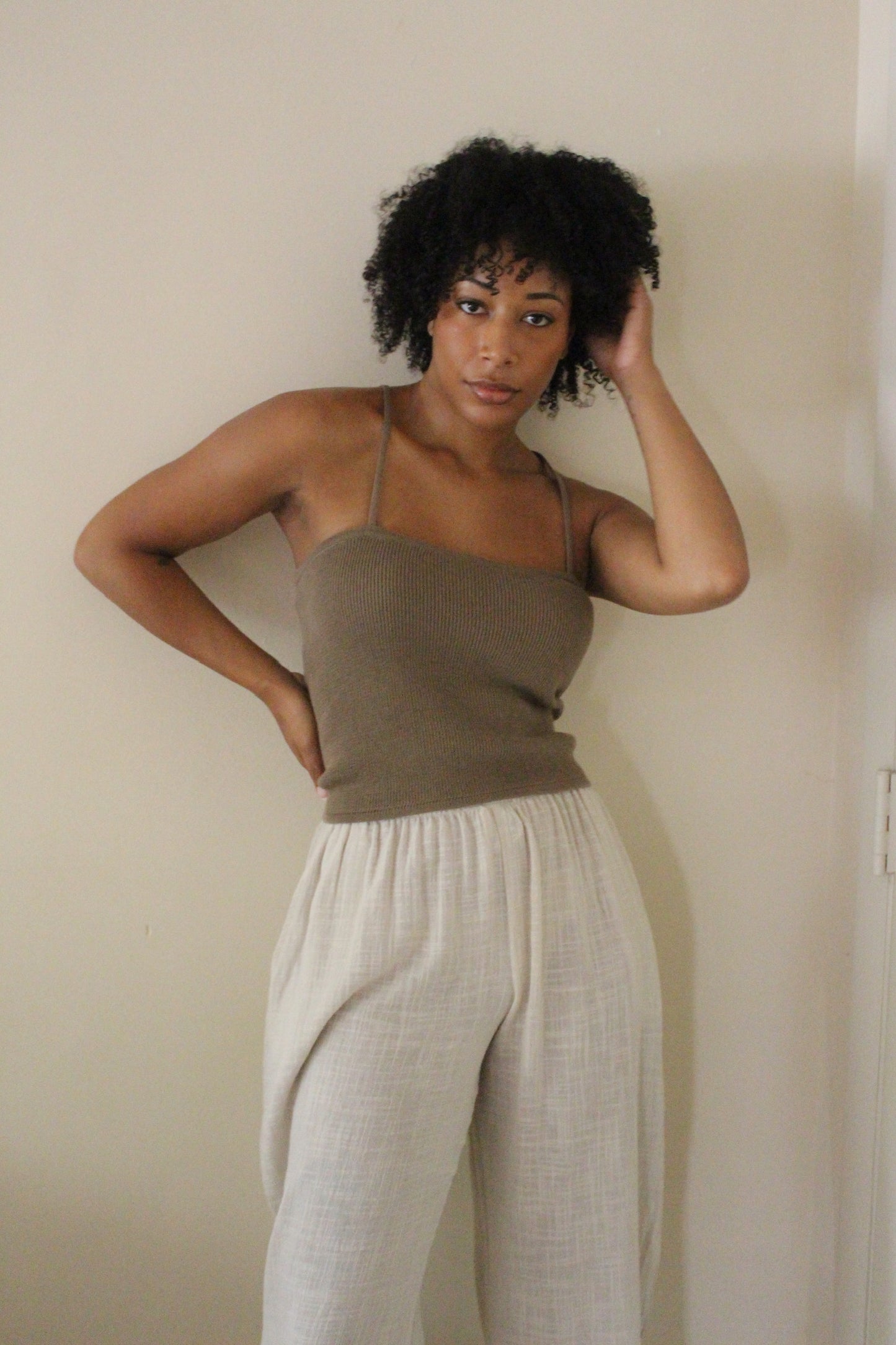 Camden Cotton Gauze Curve Pant