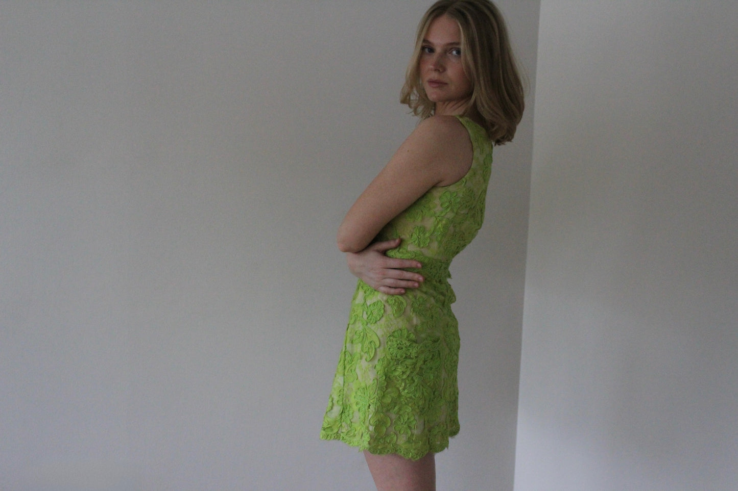Absolutely Stunning Bonwit Teller Lime Floral Pant Set