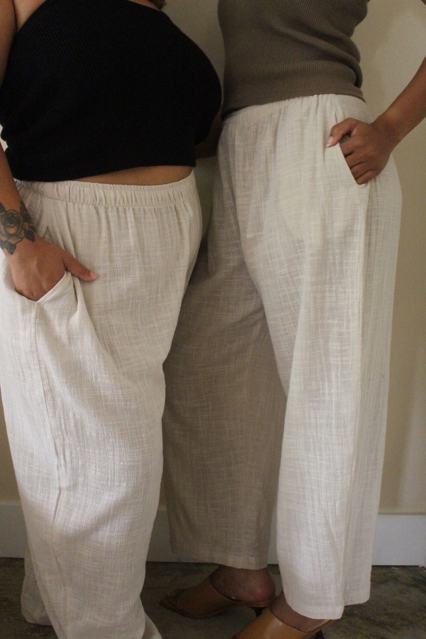 Camden Cotton Gauze Curve Pant