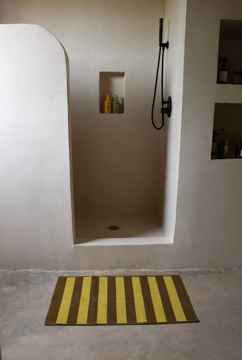 Simple Striped Terry Bath Mat – NA NIN