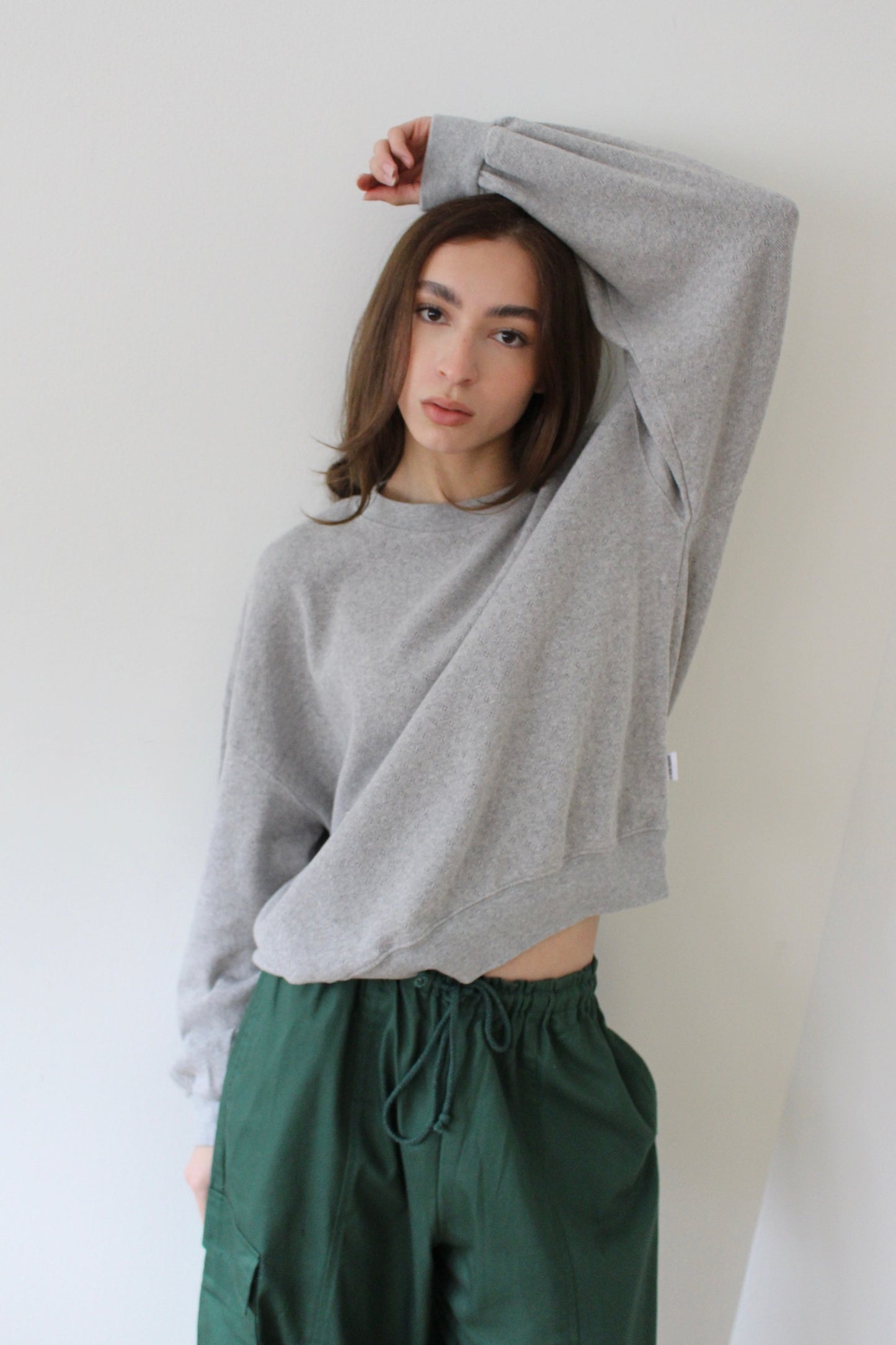 Pointelle Core Sweatshirt