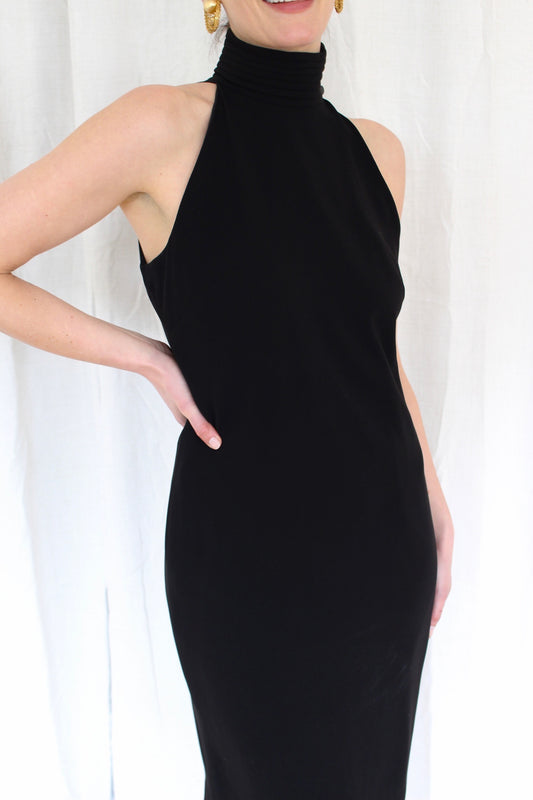 Vintage Ralph Lauren High Neck Dress