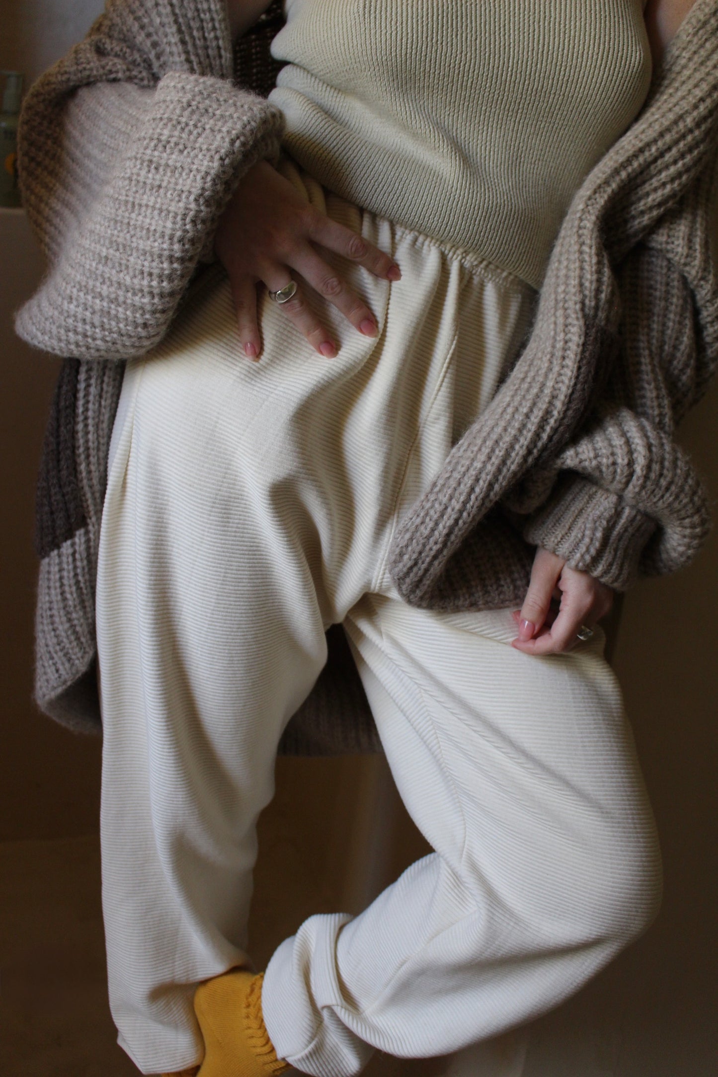 Franklin Rippled Cotton Sweatpant