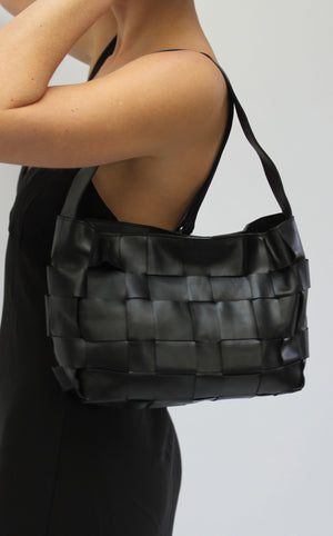 St. Agni Woven Mini Tote / Available in Black and Chocolate