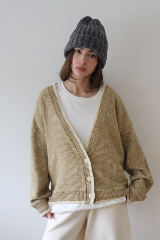 Raymond Basketweave Silk Knit Cardigan