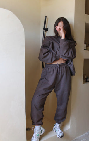 Na Nin Reworked Cleo Cotton Sweatpant / Available in Granite and Japanese Maple