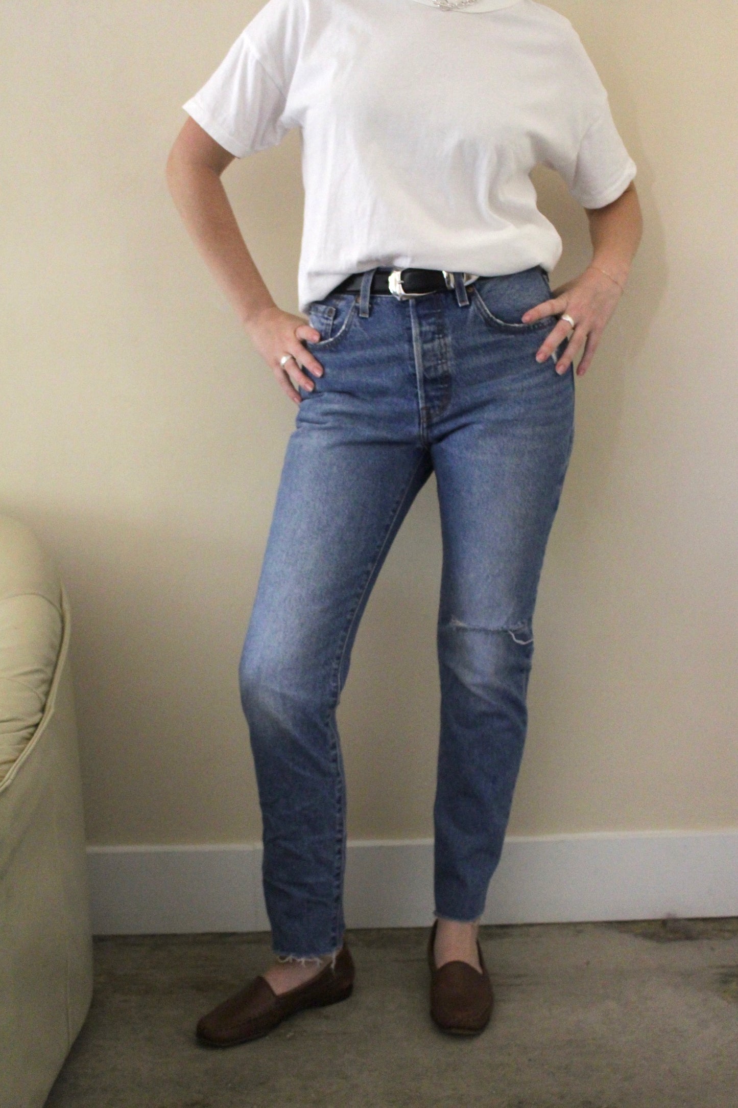 Favorite Distressed 501 Levi's