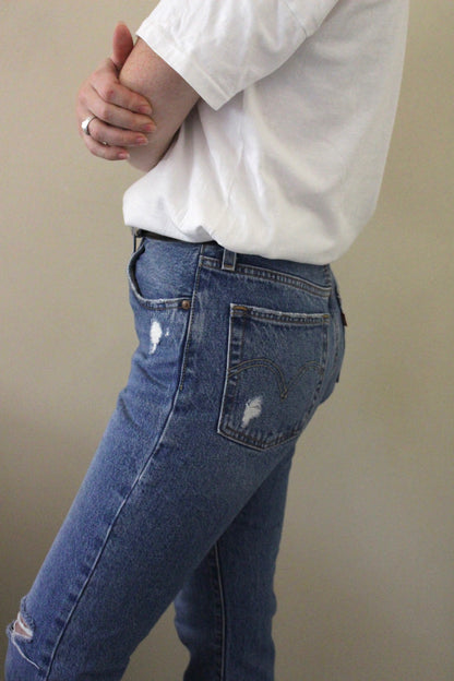 Favorite Distressed 501 Levi's