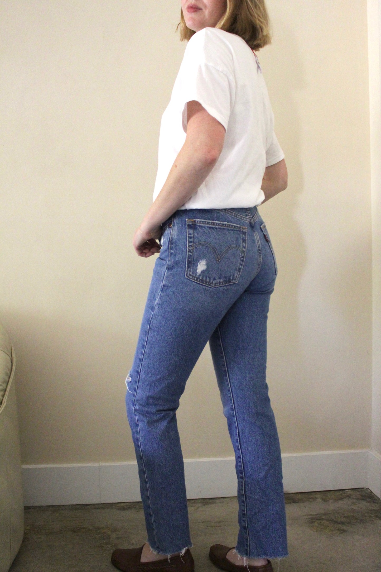 Favorite Distressed 501 Levi's