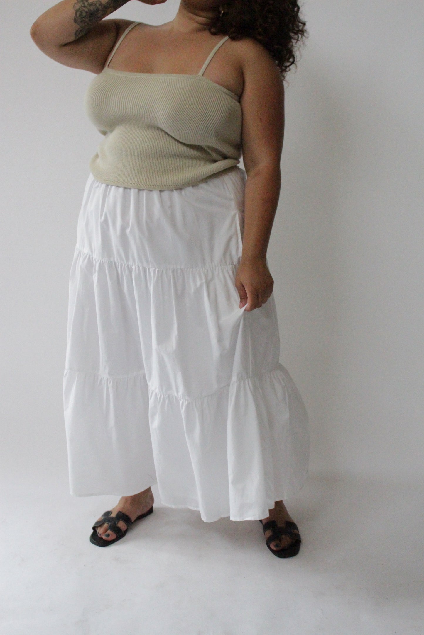 MiMi Silk Cotton Voile Skirt