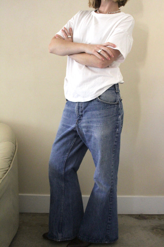 Relaxed Vintage Faded Flare Denim