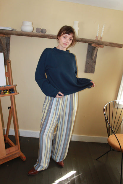 Patricia Striped Rayon Pant