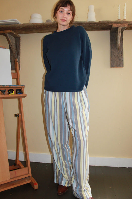 Patricia Striped Rayon Pant