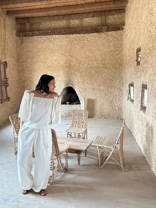 Talu Silk Canvas Top