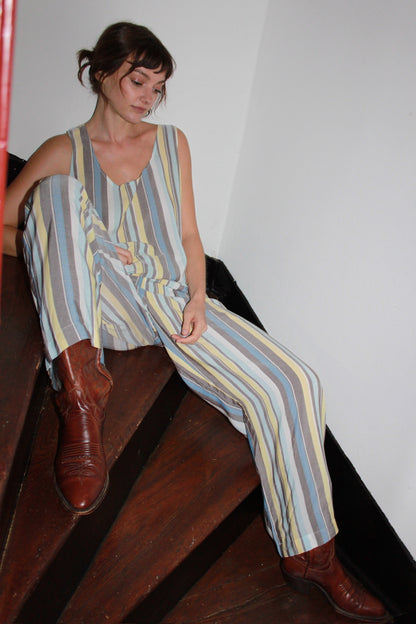 Patricia Striped Rayon Pant