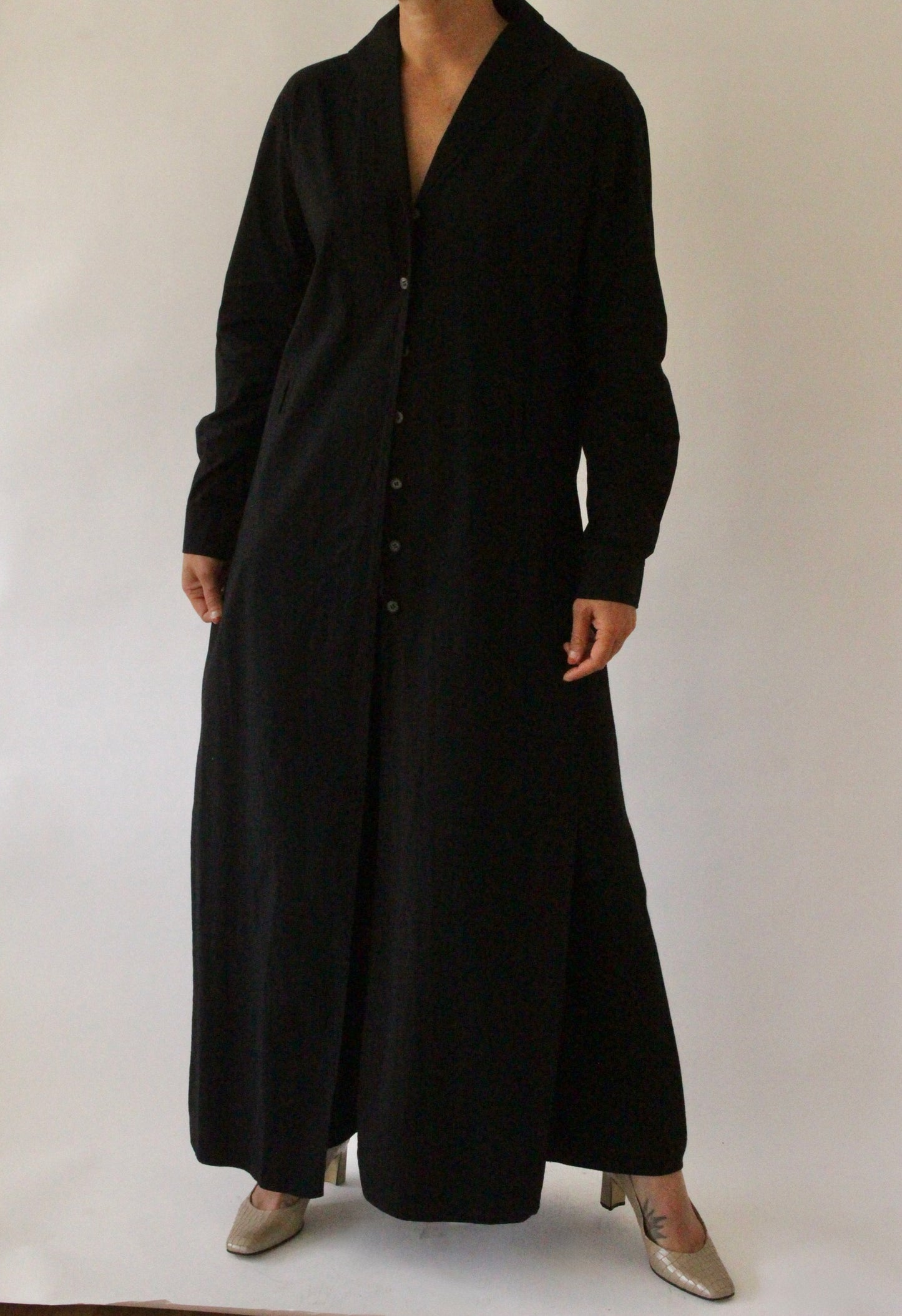 Incredible 90s Issey Miyake Belted Cotton Duster