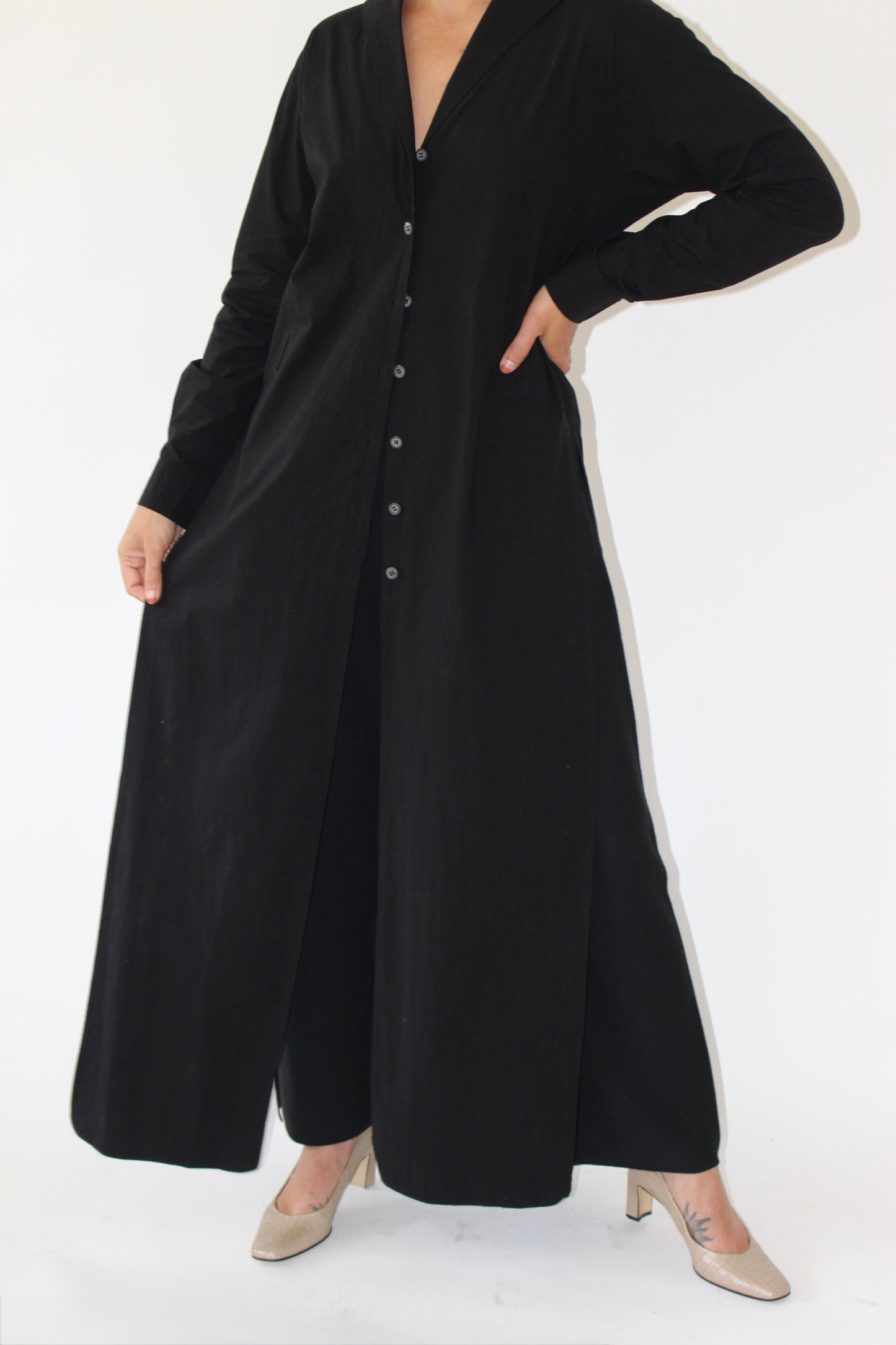 Incredible 90s Issey Miyake Belted Cotton Duster