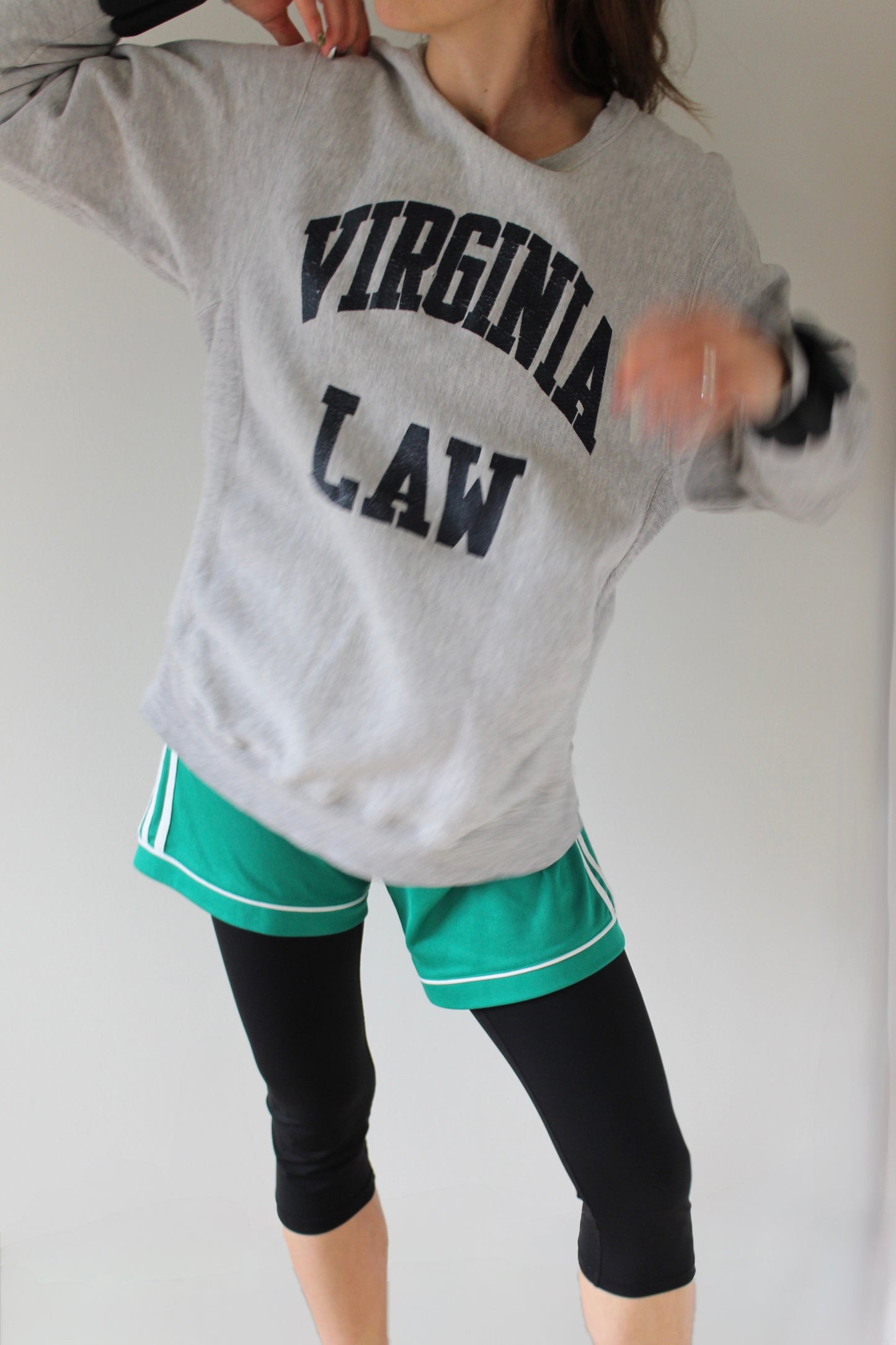 Incredible Vintage Distressed "Virginia Law" Sweatshirt