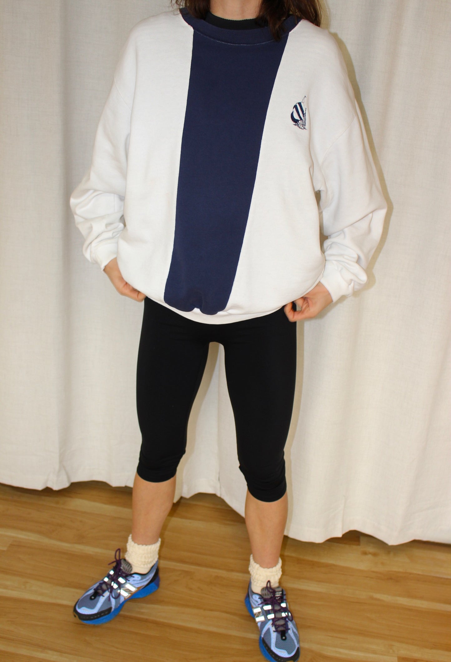 Vintage Nautica Wide Stripe Sweatshirt