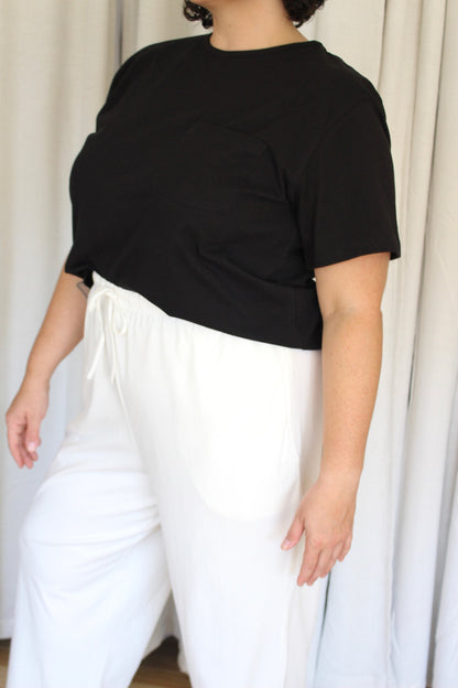 Jo Jersey Cotton Pocket Tee
