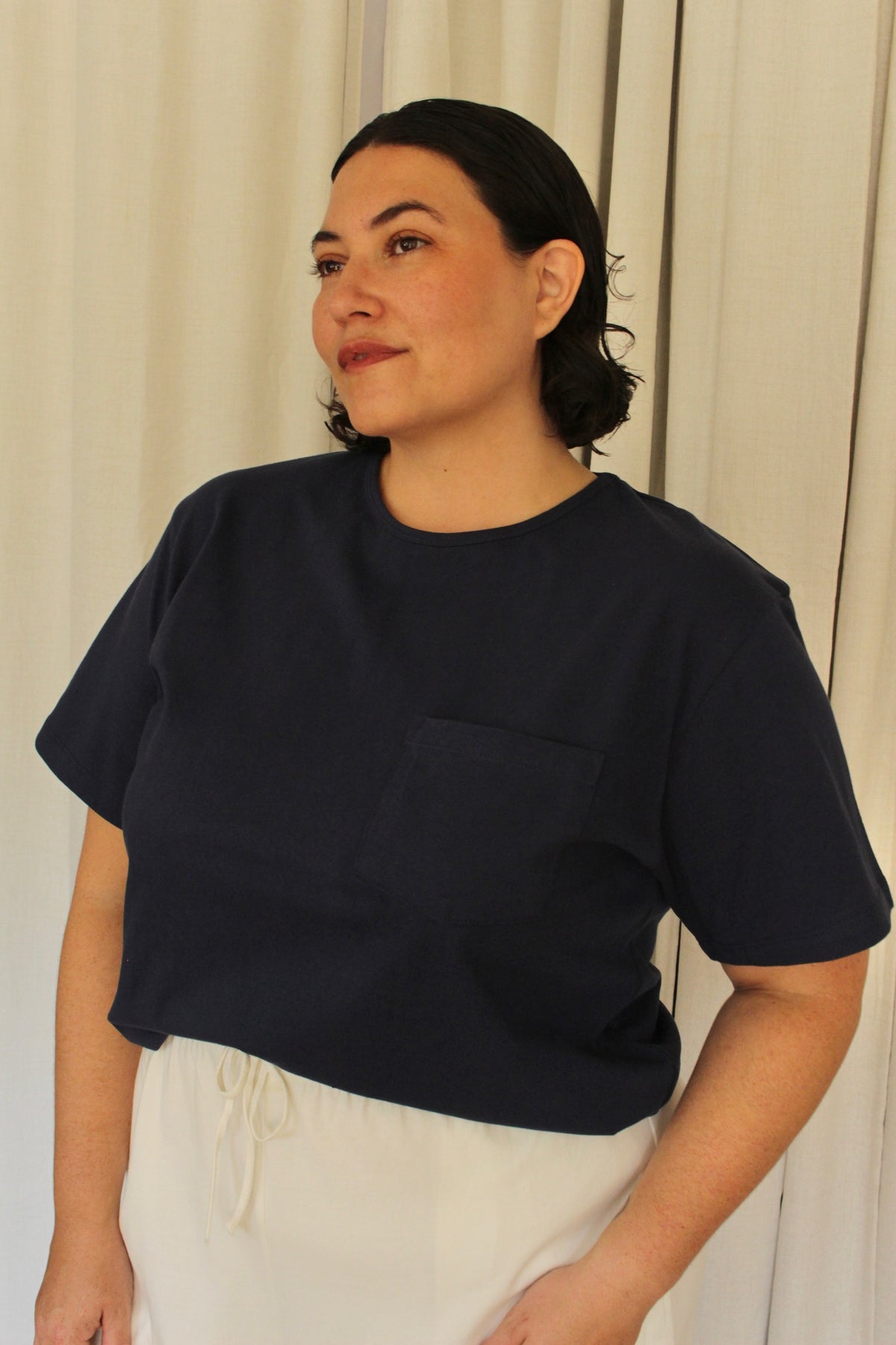 Jo Jersey Cotton Pocket Tee